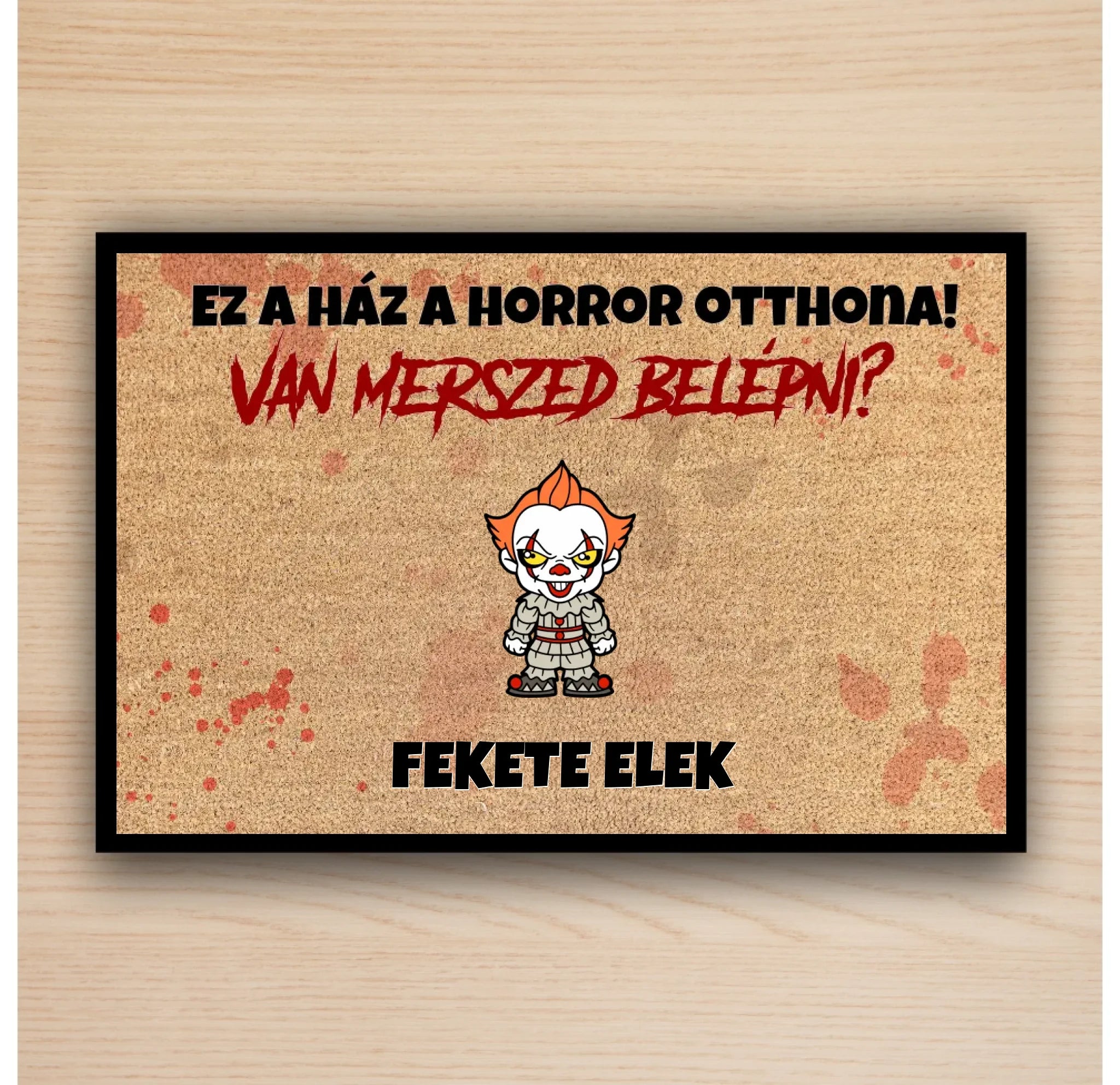 Halloweeni családos lábtörlő