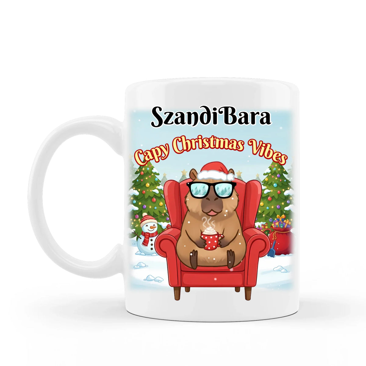 Capybara Christmas Vibes - bögre