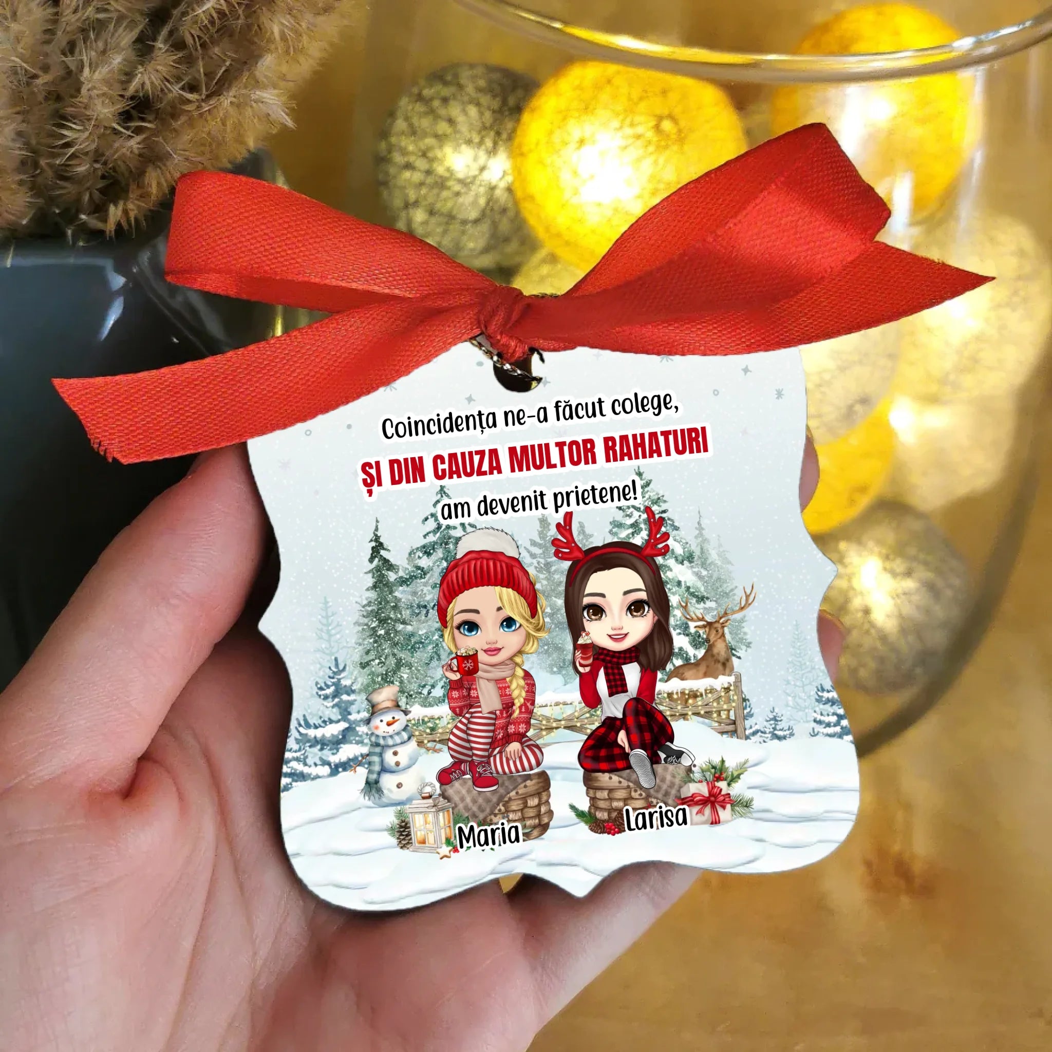 Decorațiune pentru bradul de Crăciun pentru colege