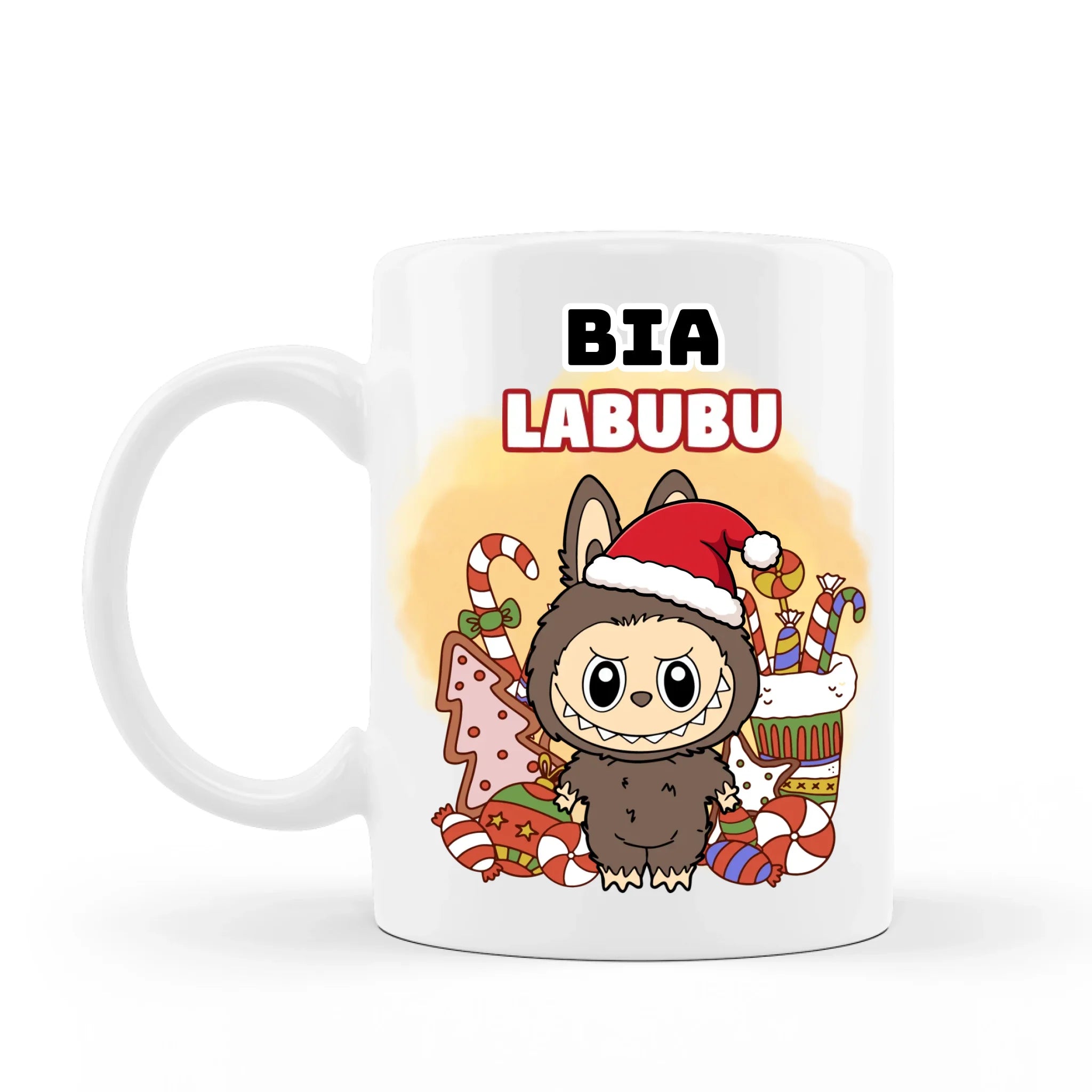 Labubu Christmas - Cană cu numele tău, 330ml și 450ml