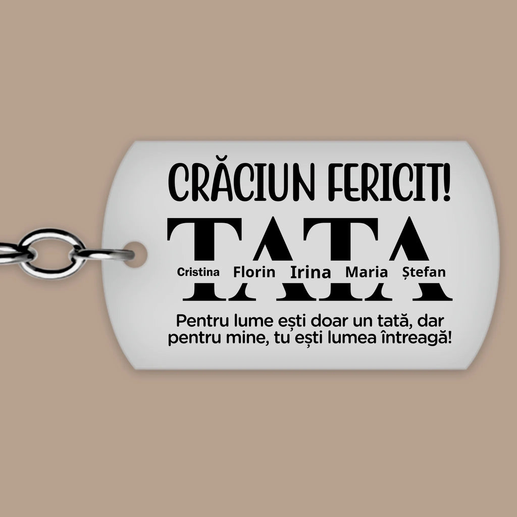 Crăciun fericit Tata - cadou gravat