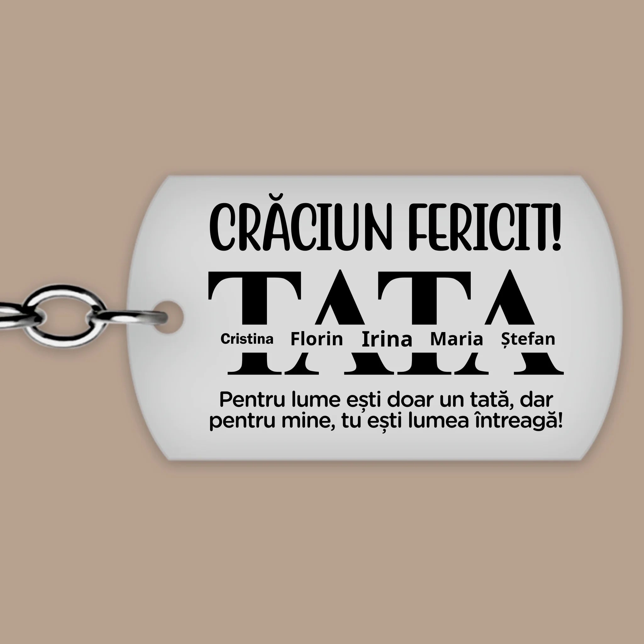 Crăciun fericit Tata - cadou gravat