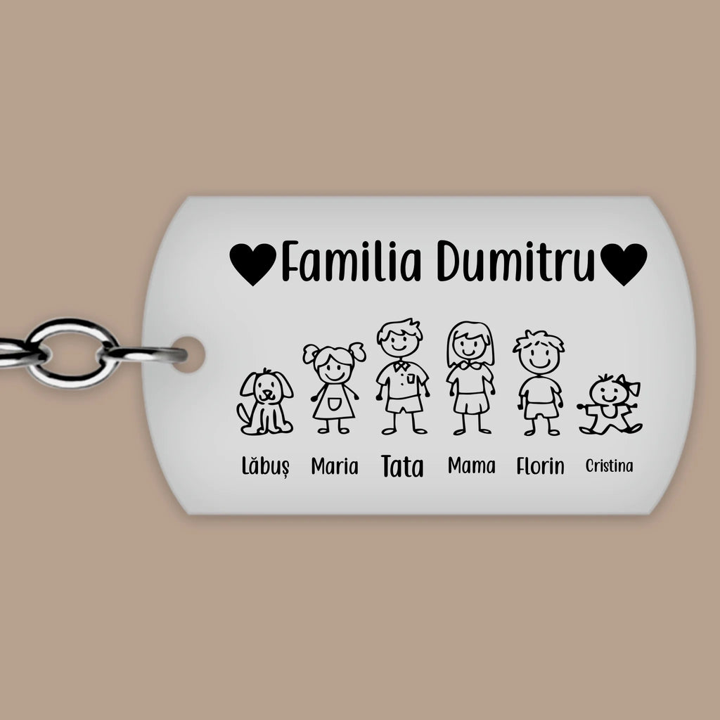Breloc personalizat - ediție de familie