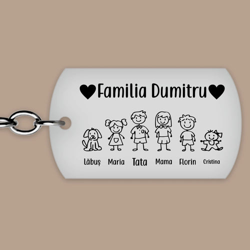 Breloc personalizat - ediție de familie