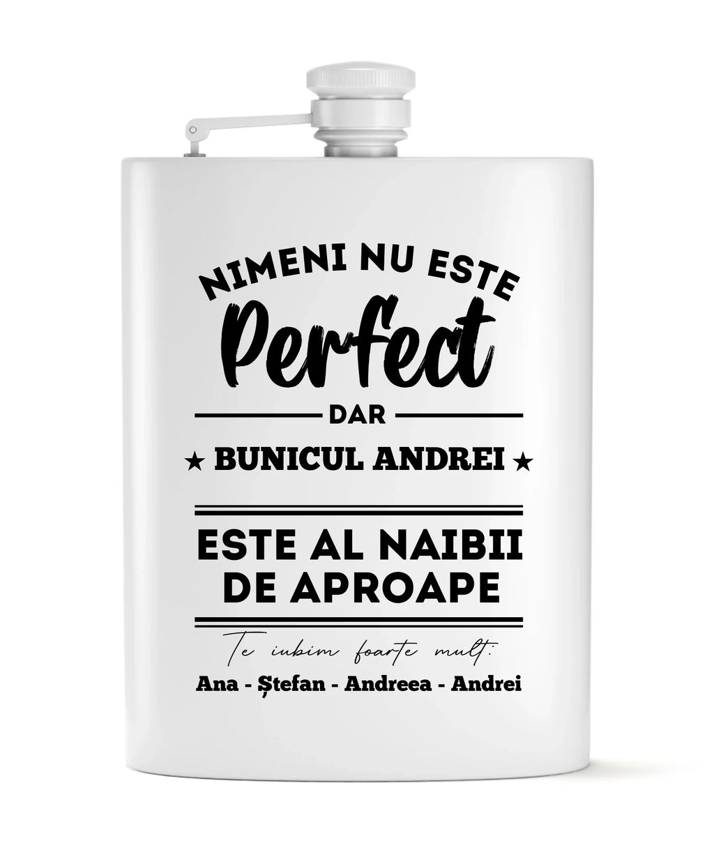 Set de flașcă gravat pentru bunic