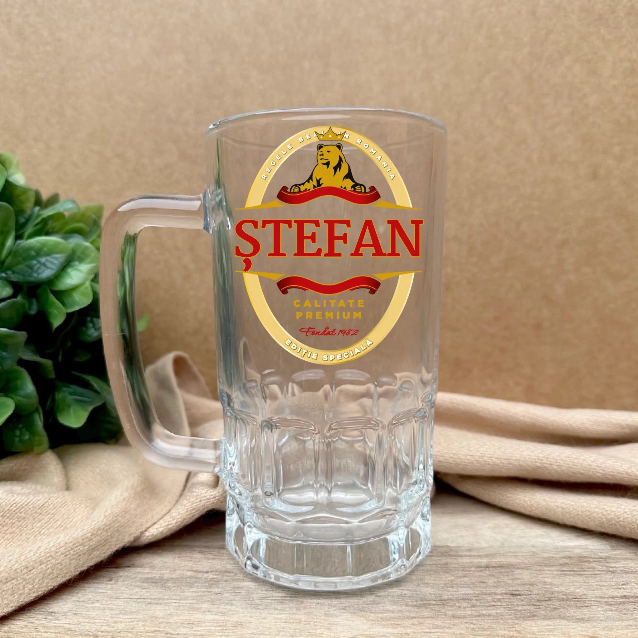 Halbă personalizată cu urs