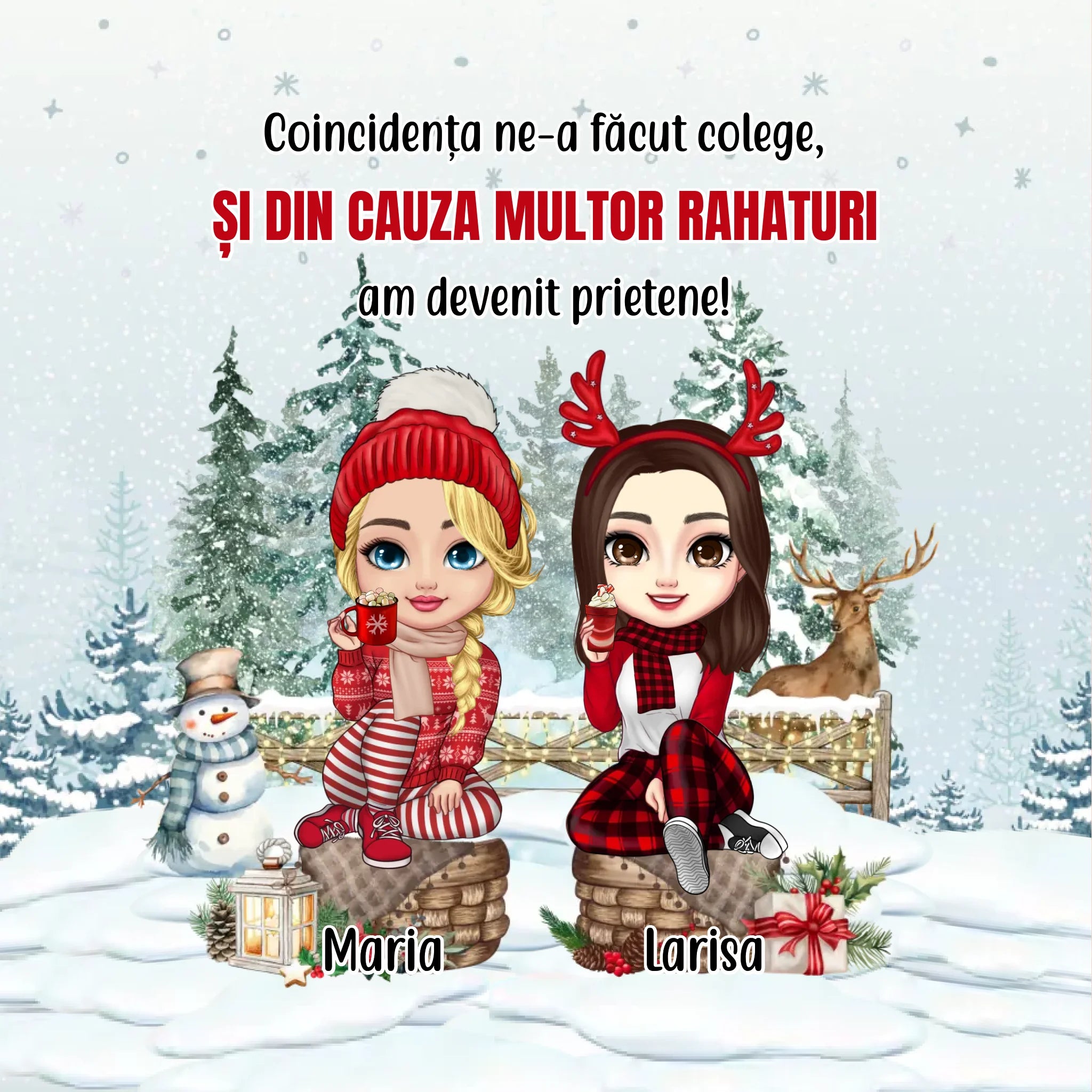 Pernă de Crăciun pentru colege