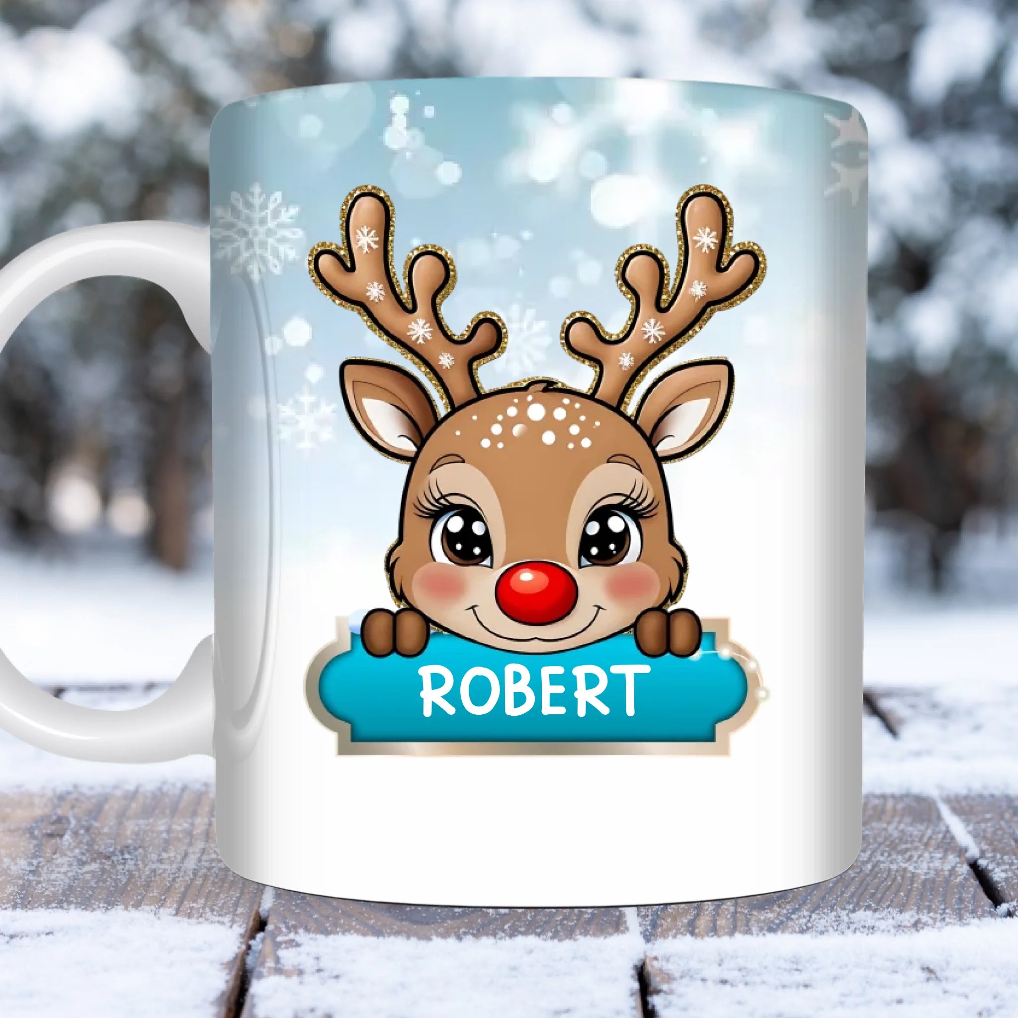 Cană de Crăciun cu reni