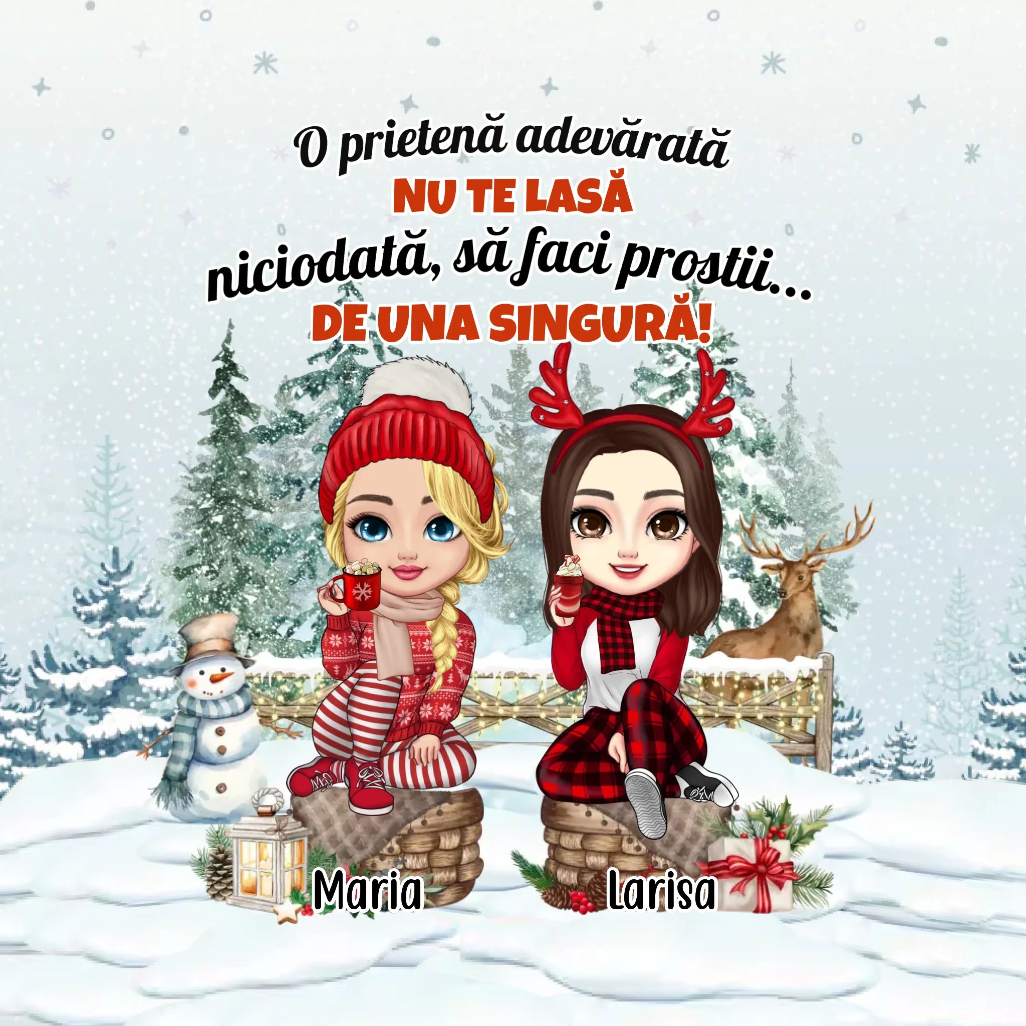 Pernă de Crăciun pentru prietene