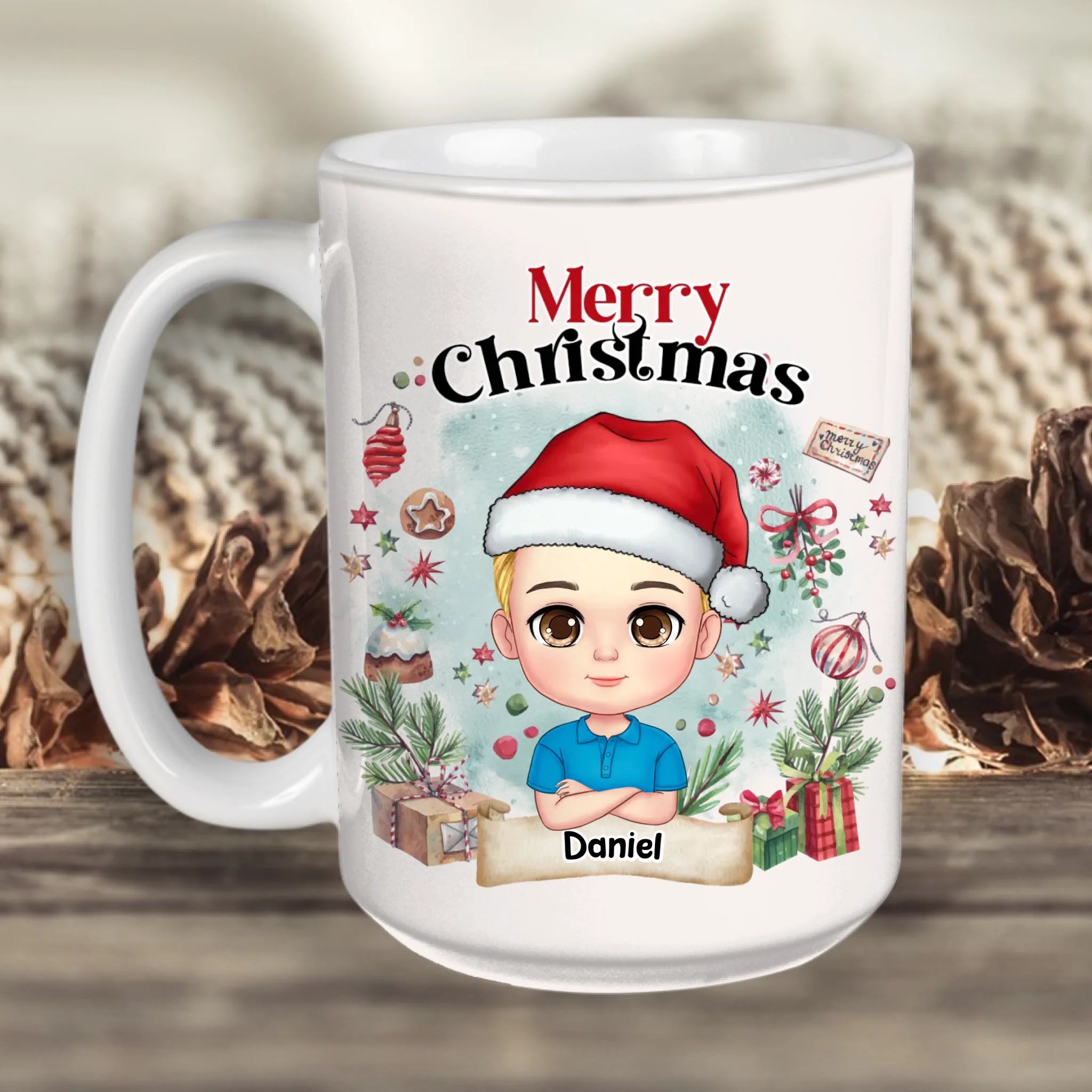 Merry Christmas - Cană pentru băieți