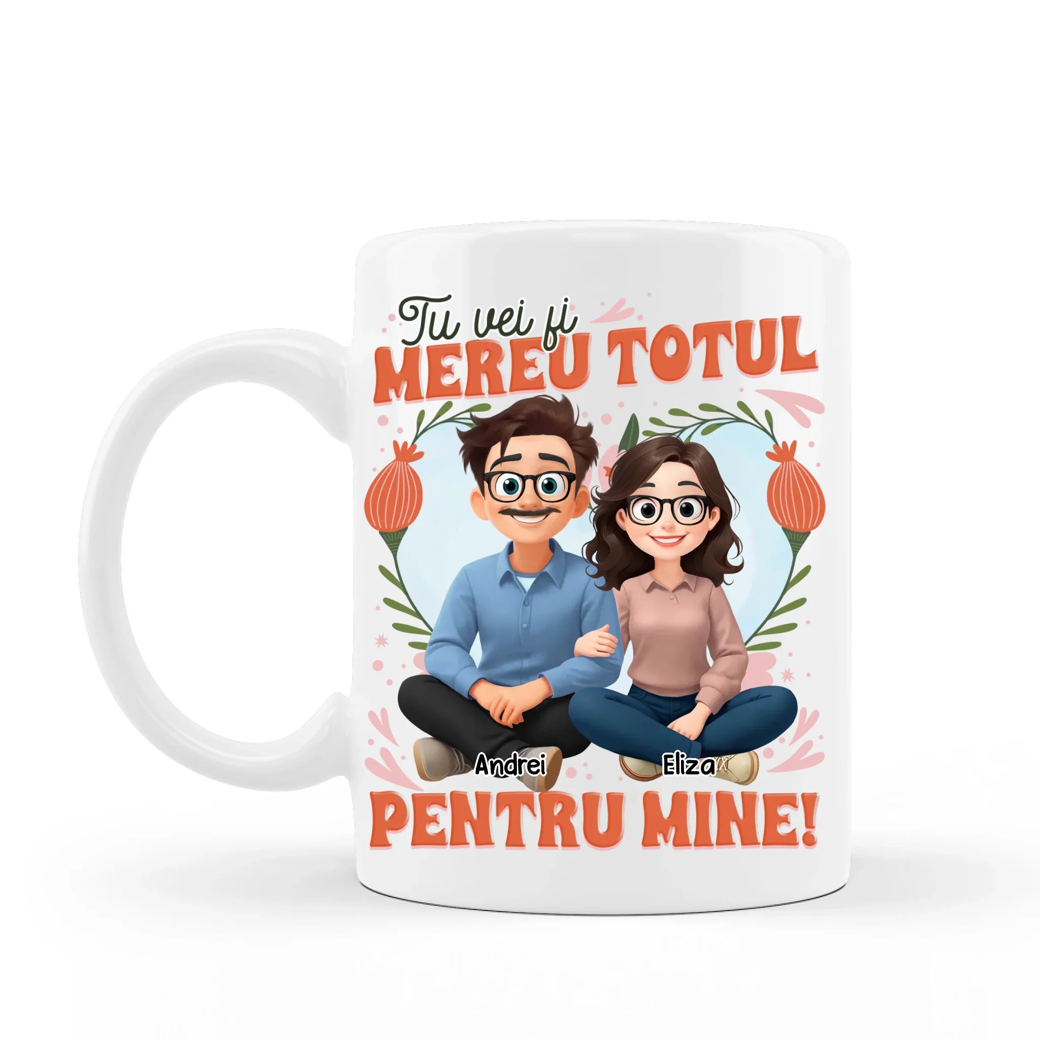 Cană PIXAR pentru cupluri de Valentine's Day