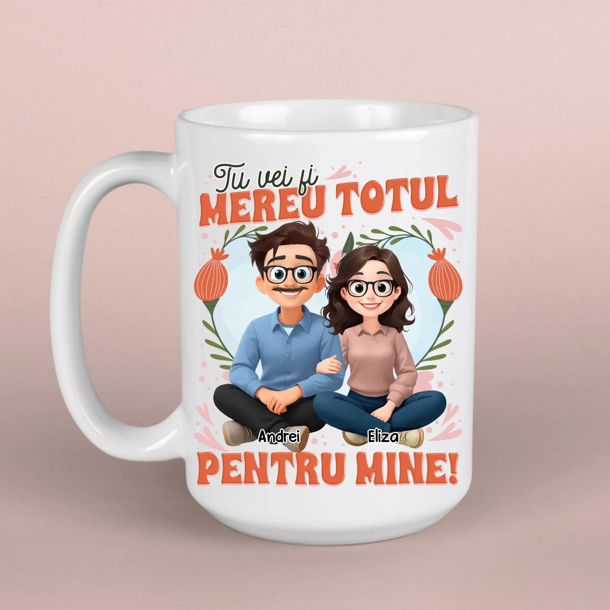 Cană PIXAR pentru cupluri de Valentine's Day