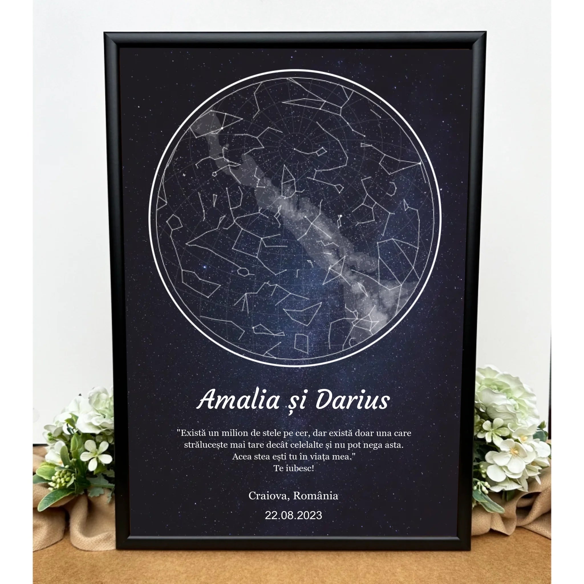 Hartă stelară - Tablou personalizat