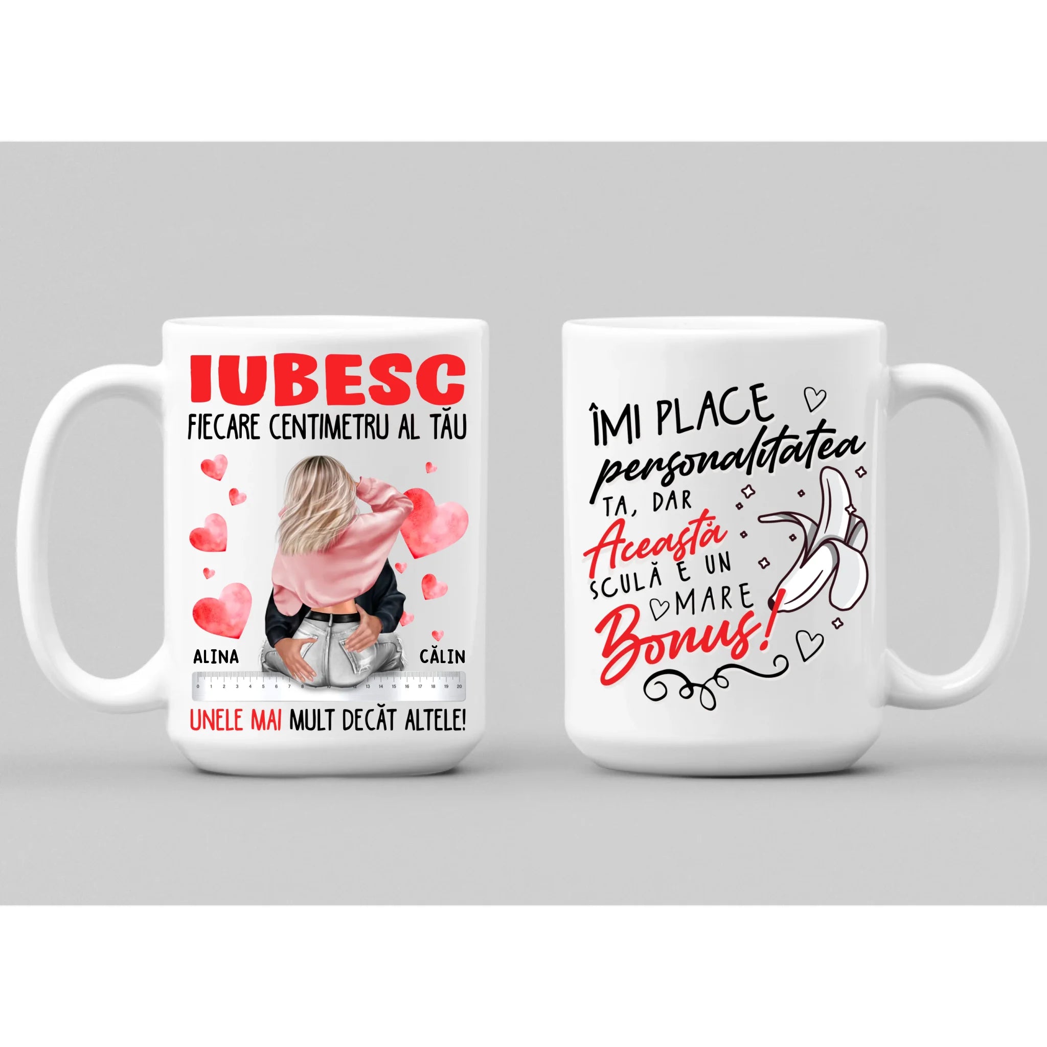 Iubesc fiecare centimetru al tău - cană pentru EL