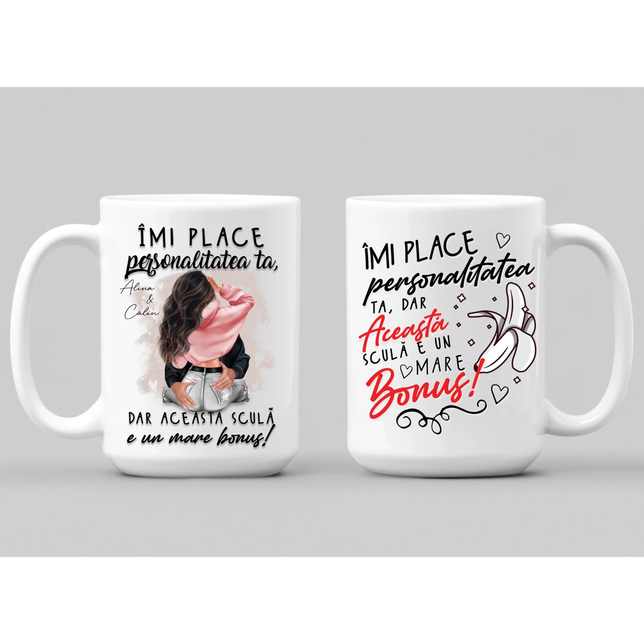 Îmi place personalitatea ta - cană cadou pentru EL