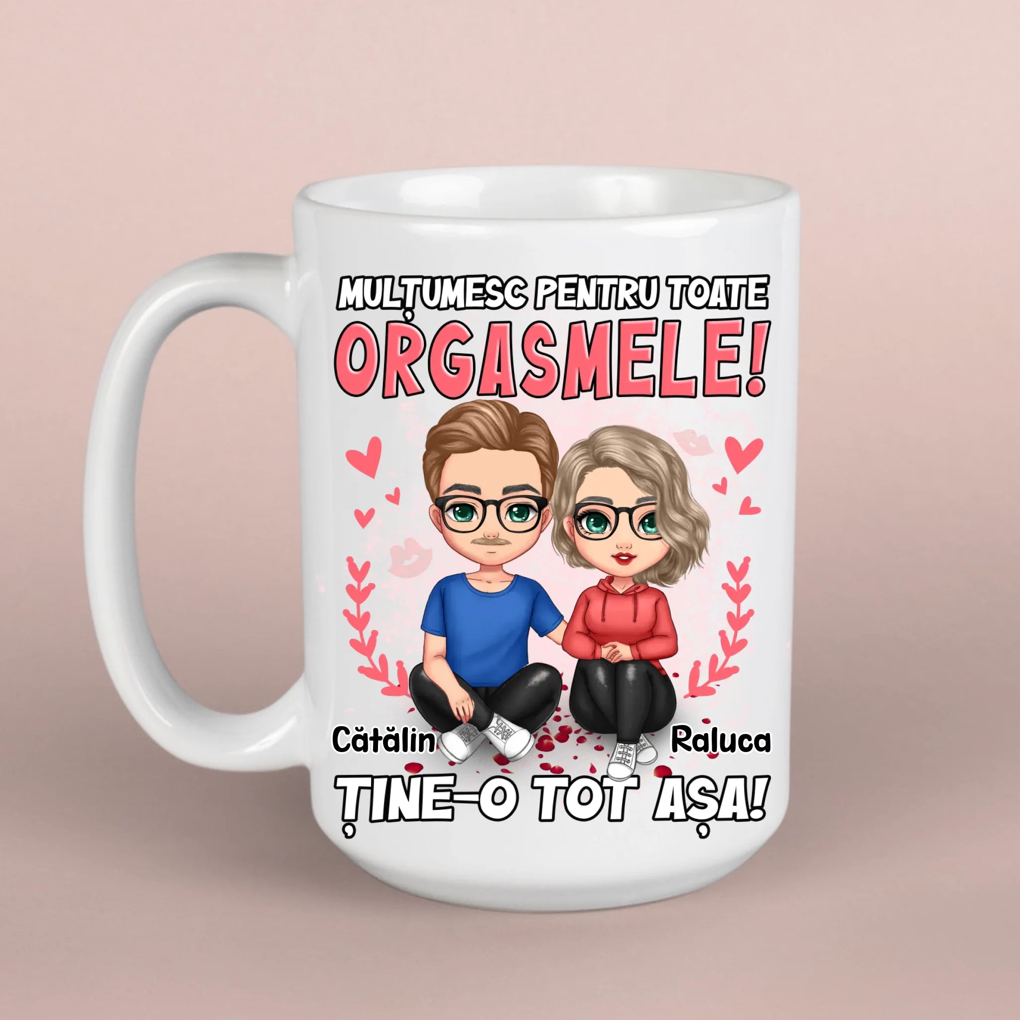 Mulțumesc pentru toate orgasmele - cană amuzantă pentru cupluri