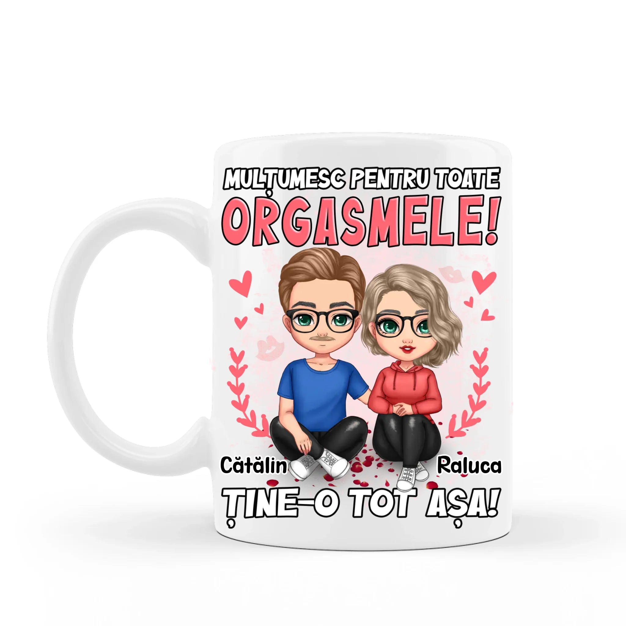 Mulțumesc pentru toate orgasmele - cană amuzantă pentru cupluri
