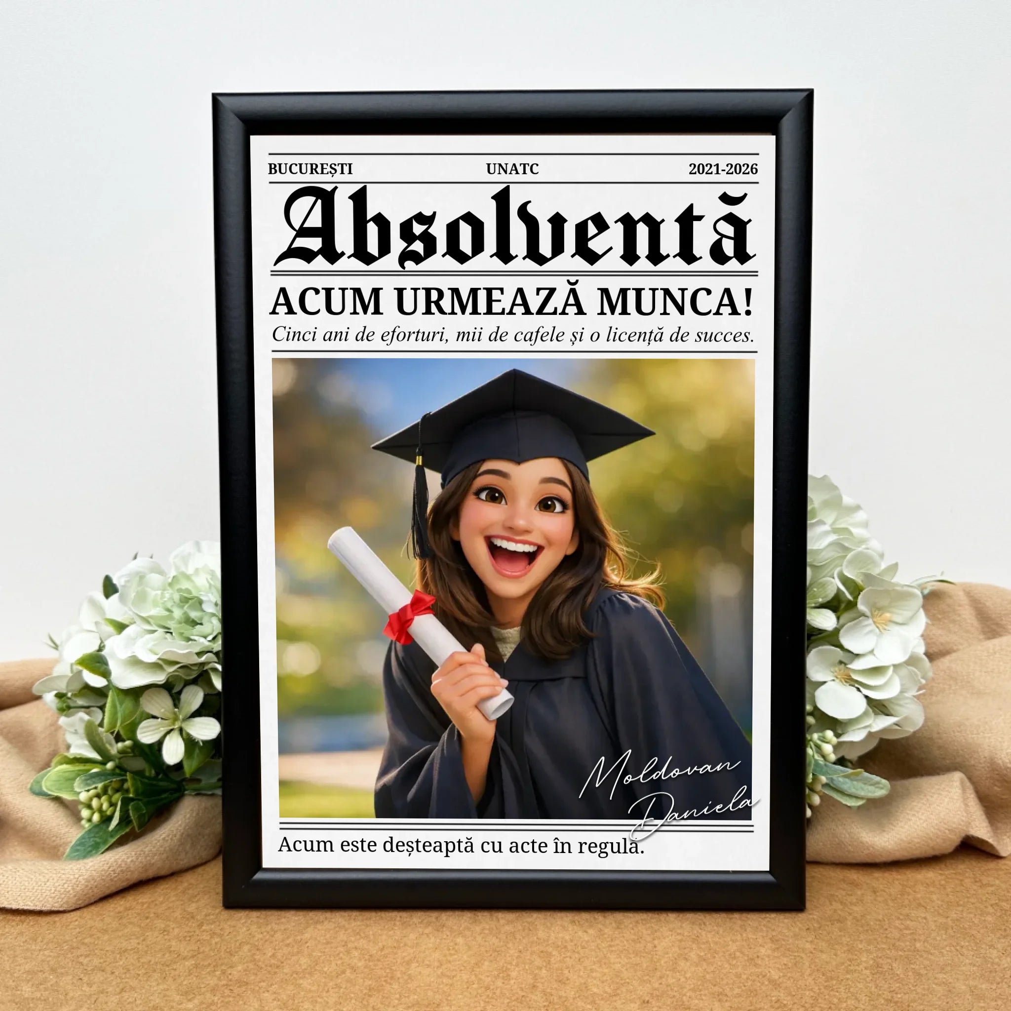 Cadou foto unic pentru absolvire