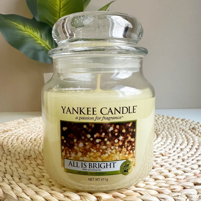 All is bright - Yankee Candle üveggyertya, nagy méret