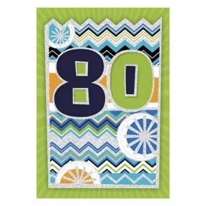 80. szülinapi képeslap