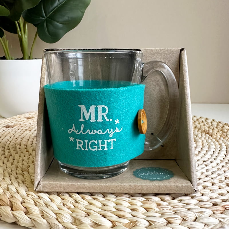 Mr. always right - vicces üvegbögre férfiaknak