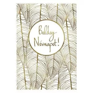 Elegáns, névnapi képeslap