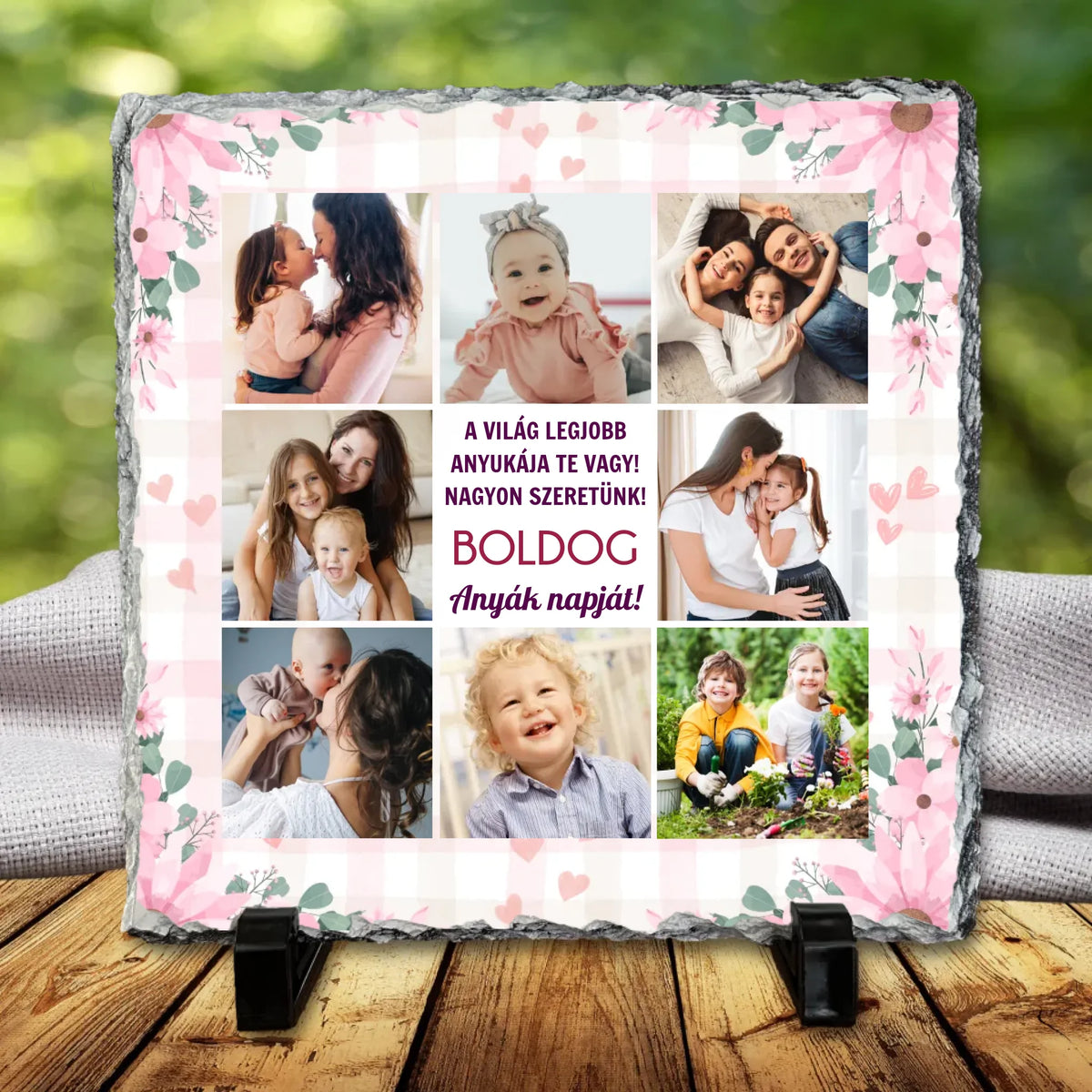 Fényképes kőtábla anyának - ajándék anyák napjára