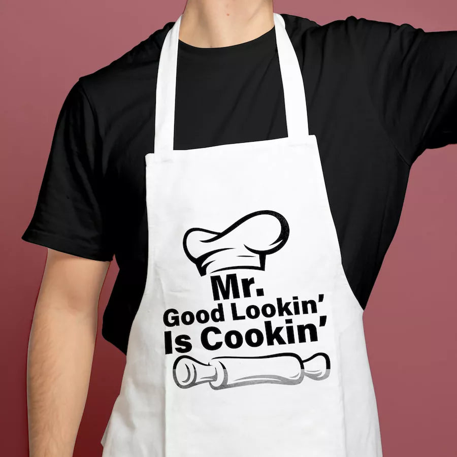 Férfiaknak szóló fehér kötény