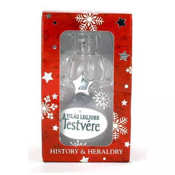 Testvéreknek szánt hóemberes karácsonyfadísz