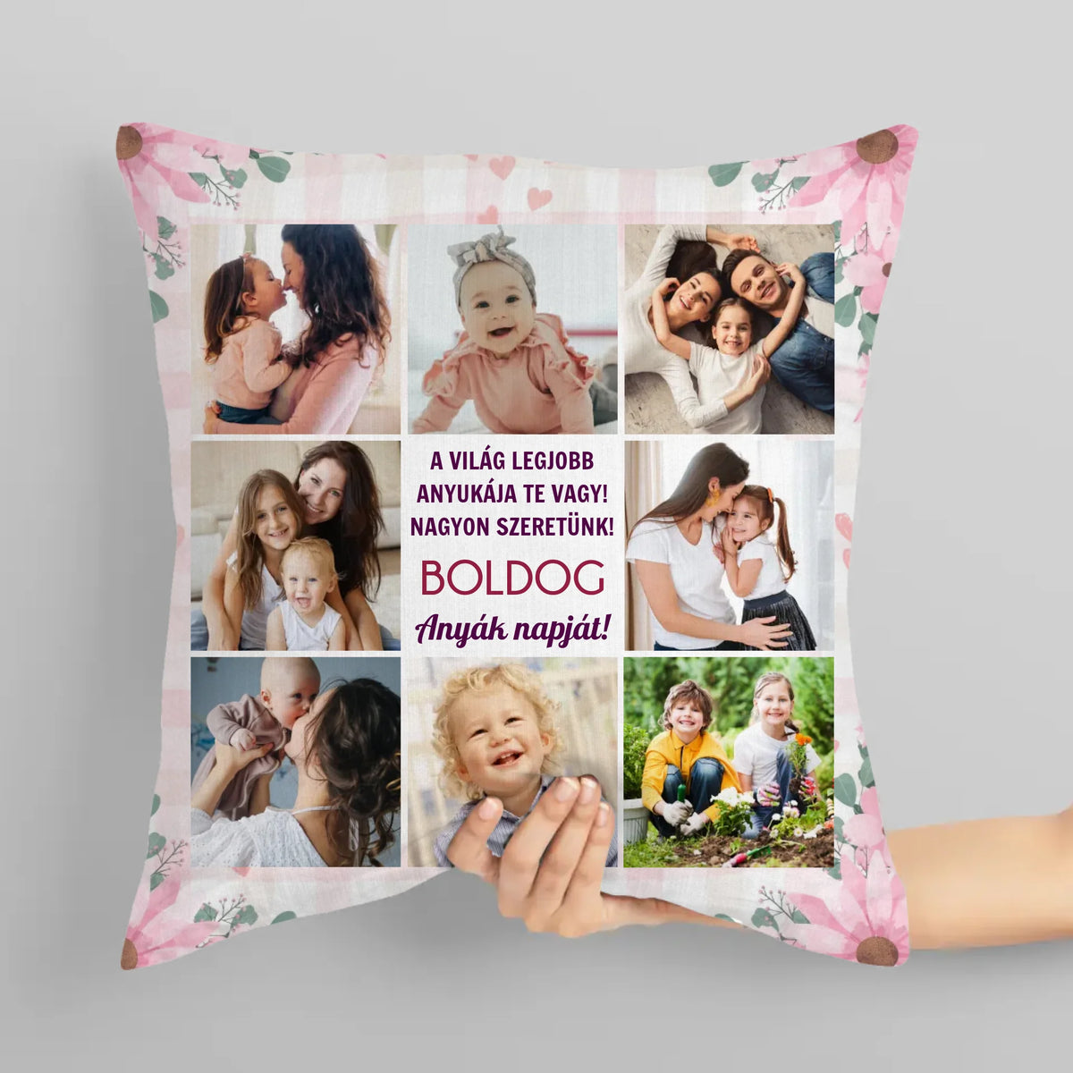 anyák napja ajándék - fotós párna