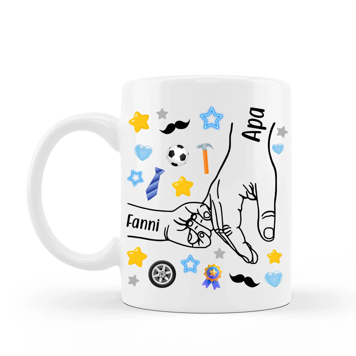 apák napi bögre a gyerekektől