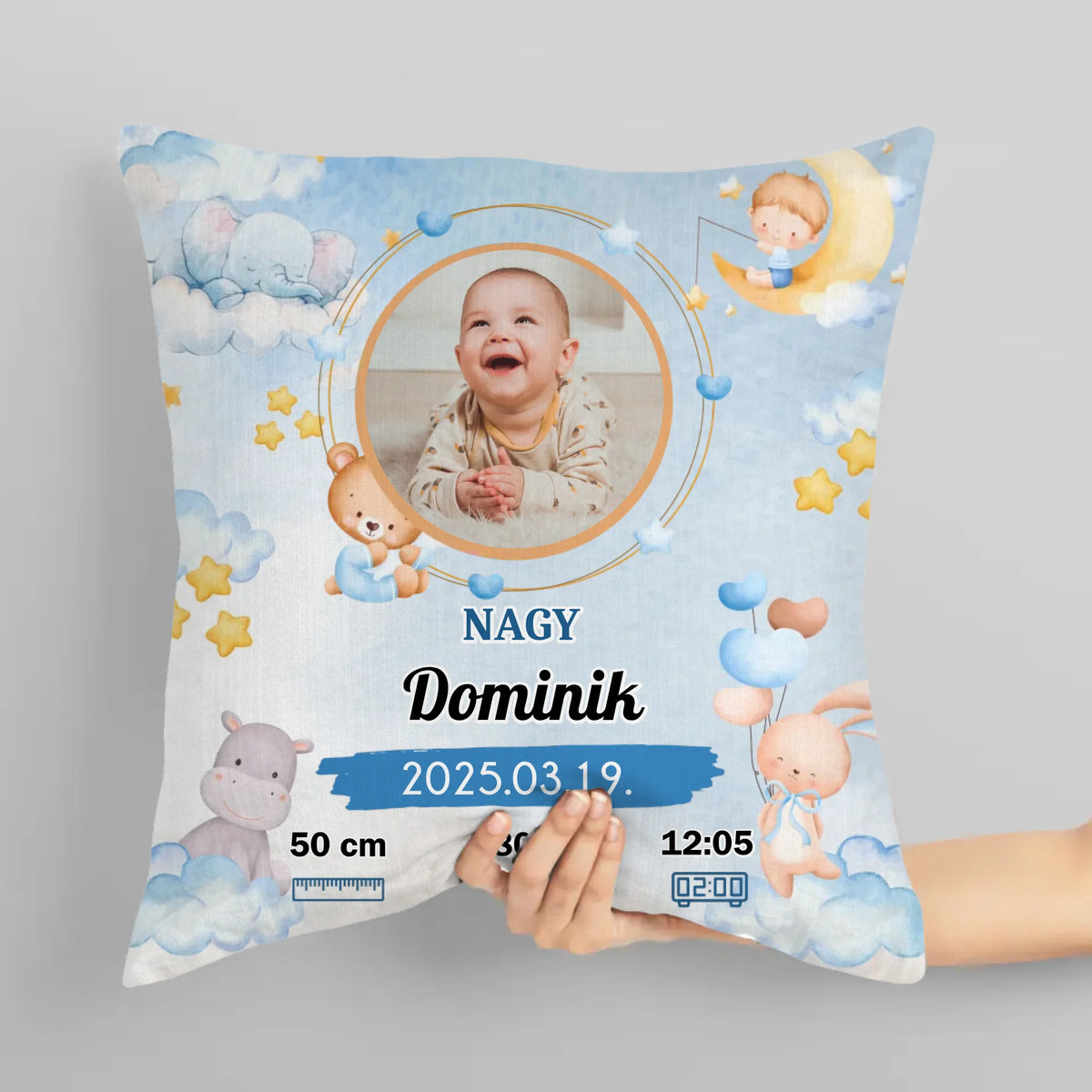 babaszoba dekoráció - fotós párna