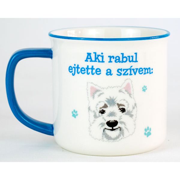 Kerámia bögre kutyás gazdiknak- Westie másik oldal