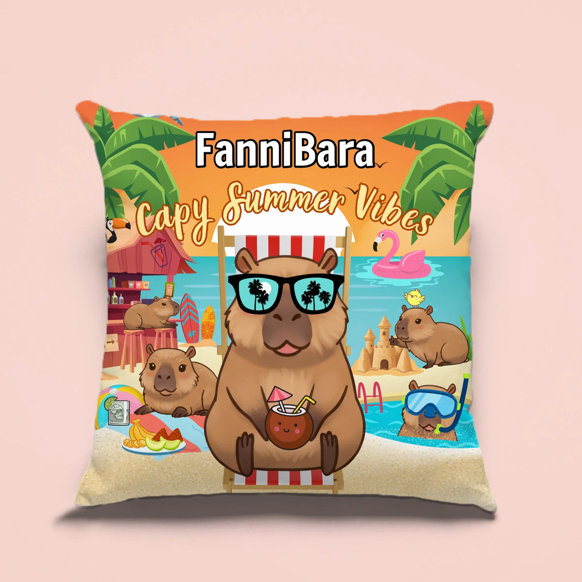 capybarás párna lányoknak