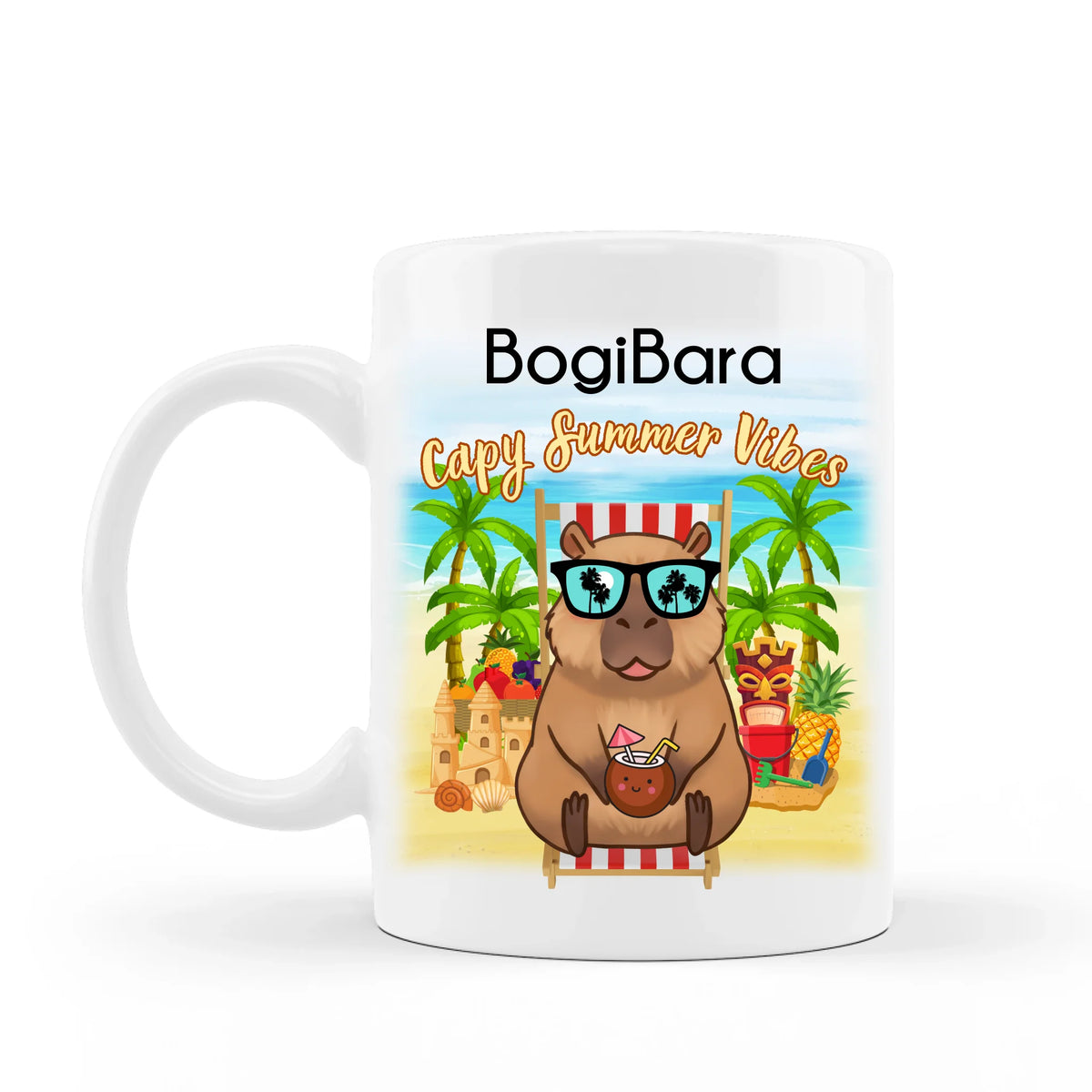 capybara bögre nyári stílusú