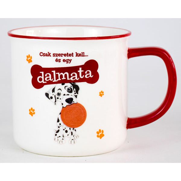 Kerámia bögre kutyás gazdiknak-Dalmata
