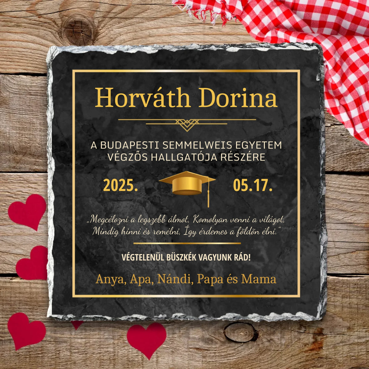 diplomaosztó ajándék lány részére