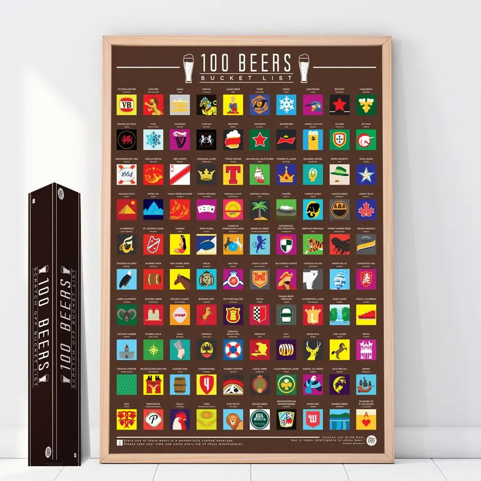 sörös kaparósposzter, 100 sör mit meg kell kóstolnod