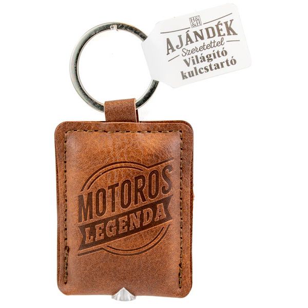 Világító kulcstartó, Motoros legenda