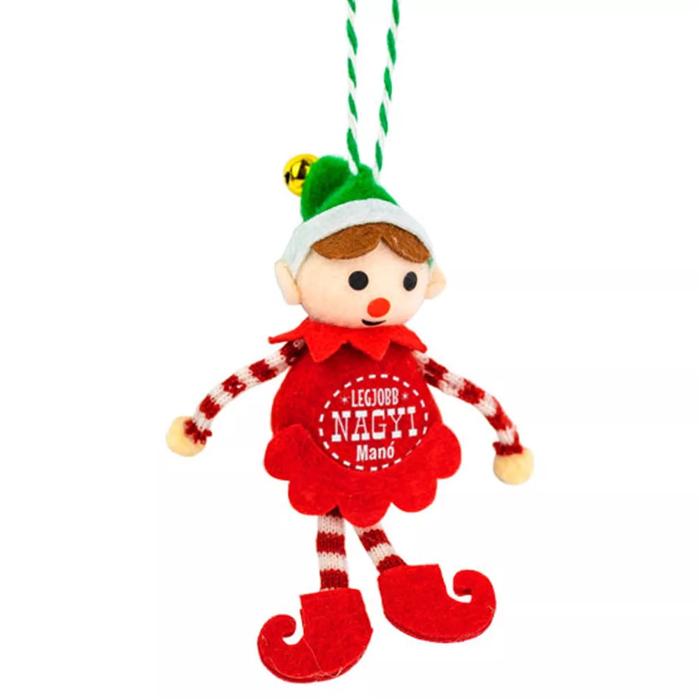 Karácsonyi manó - Legjobb Nagyi felirattal