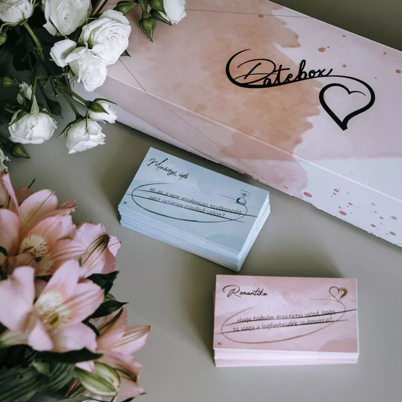 DateBox kártya pároknak - romantika és minőségi idő verzió