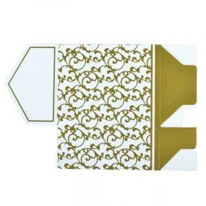 Luxus mini ajándéktasak, aranyszínű tasak karácsonyra