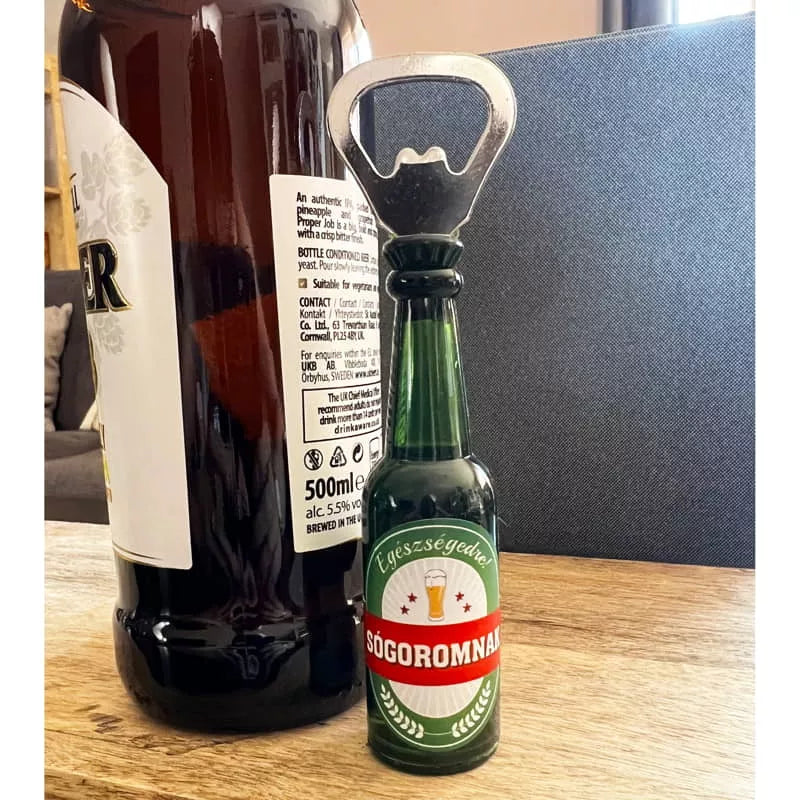 Mágneses sörnyitó sógornak